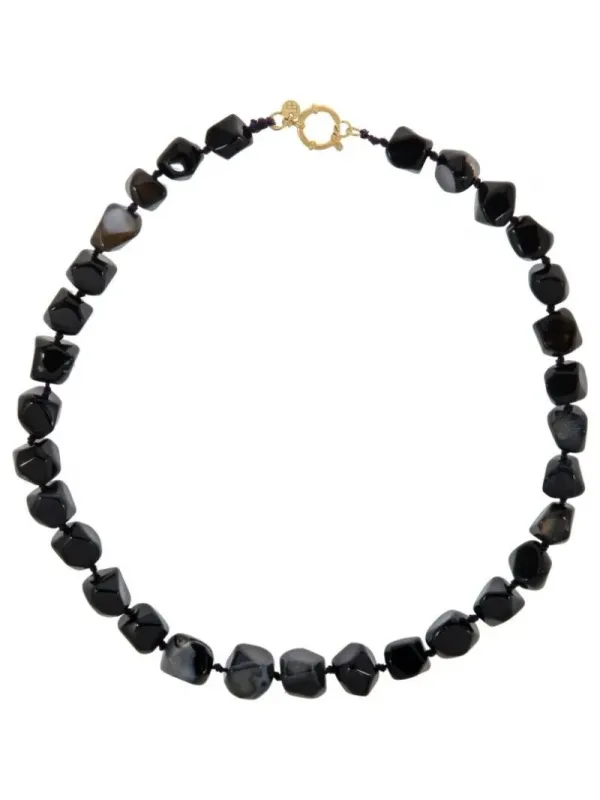 Organische_gemstone_ketting_XL___zwart