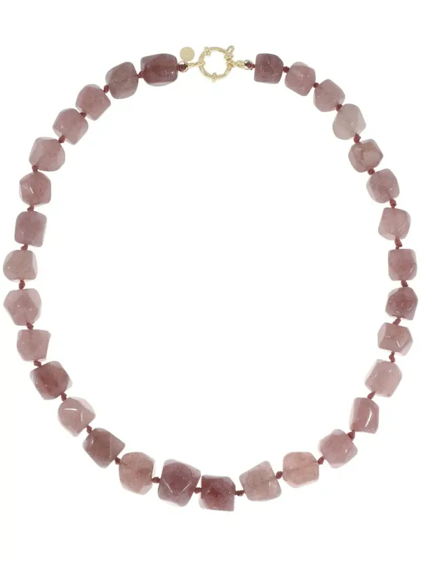 Organische_gemstone_ketting_XL_warm_roze