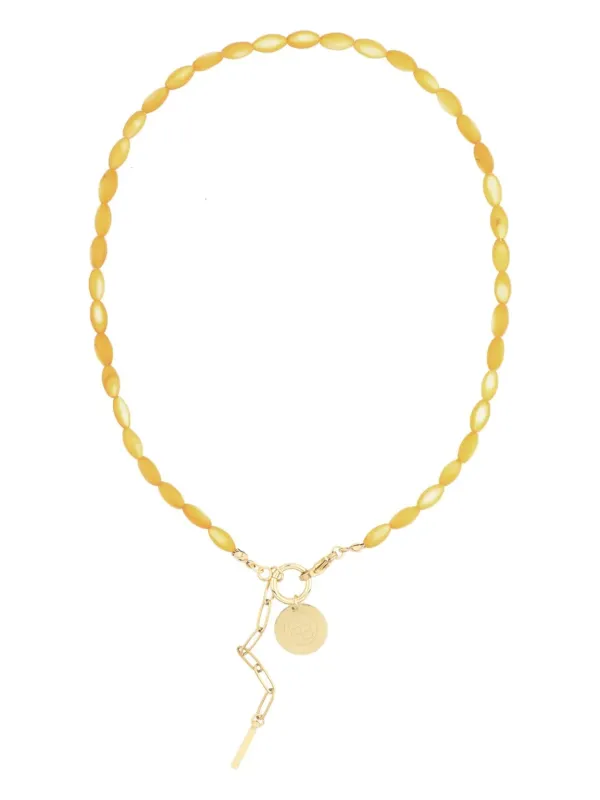 Schelpenketting_geel