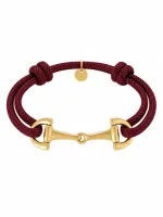 Armband_met_touw_en_gouden_schakels_aubergine