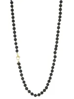 Lange_gemstone_ketting_mat_zwart