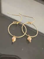 Oorbellen_met_gezandstraalde_ring_en_gemstone_aubergine_8