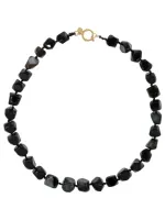 Organische_gemstone_ketting_XL___zwart