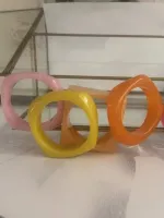 Organische_vierkante_bangle___roze_1
