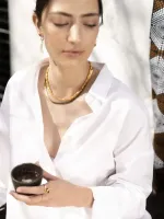 Schelpenketting_geel_4